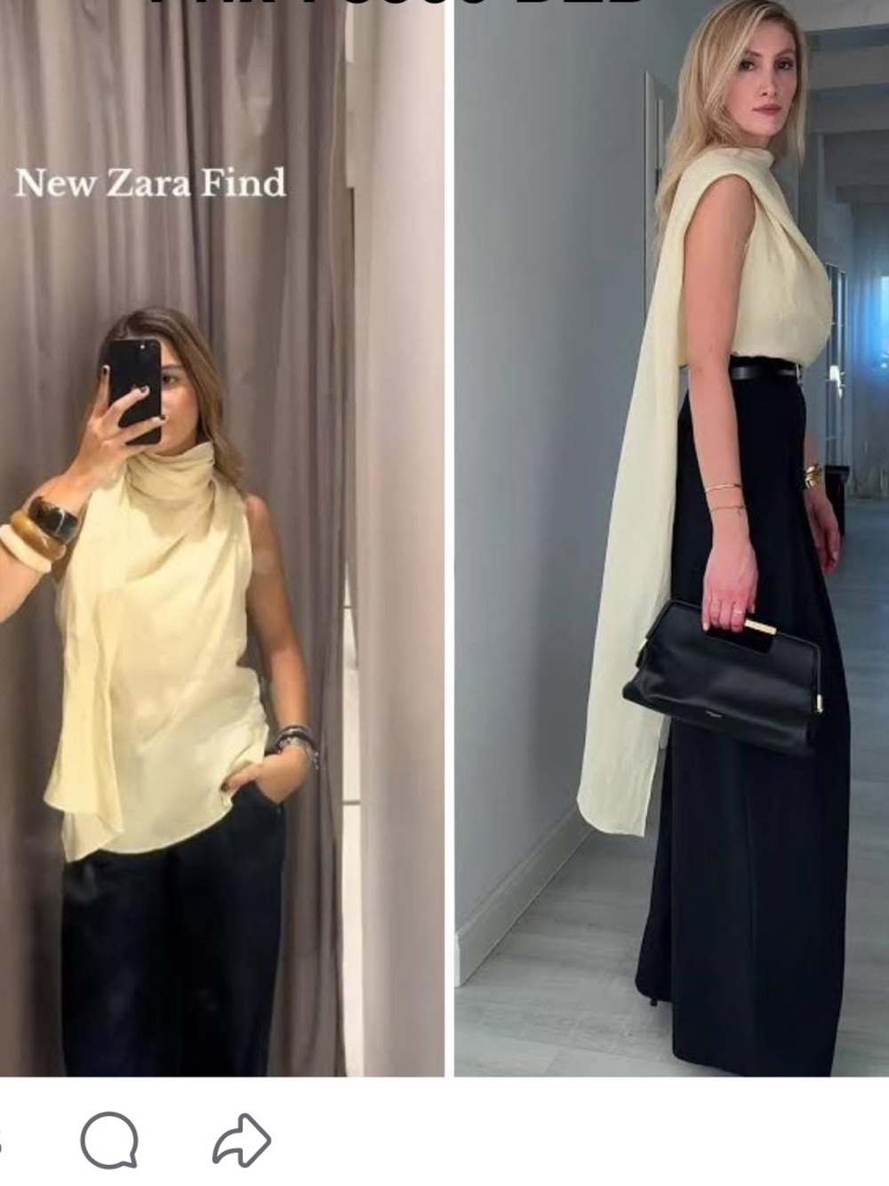 VIRAL ZARA NEW  SCARF TOP SIZE S 
🚨NO DISCOUNT ON THIS TOP